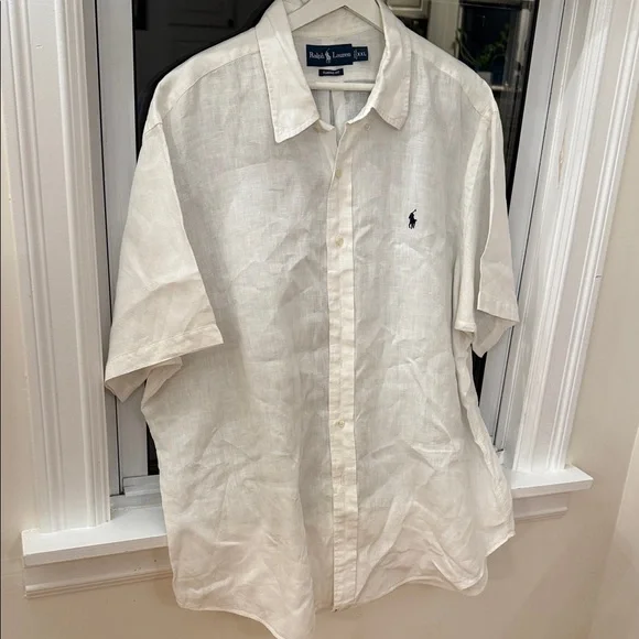 Ralph Lauren Men's Off-White Button Down Shirt - Picture 2 of 4